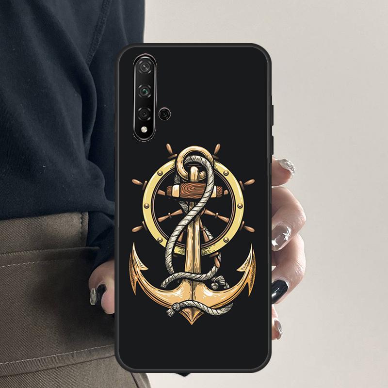 Anchor Sea Beach For Huawei Nova 9 10 SE 5T 12s 12i 11i Y91 Y90 Y60 Y70 Y72 Y61 P20 P40 P30 Lite P60 Pro Case
