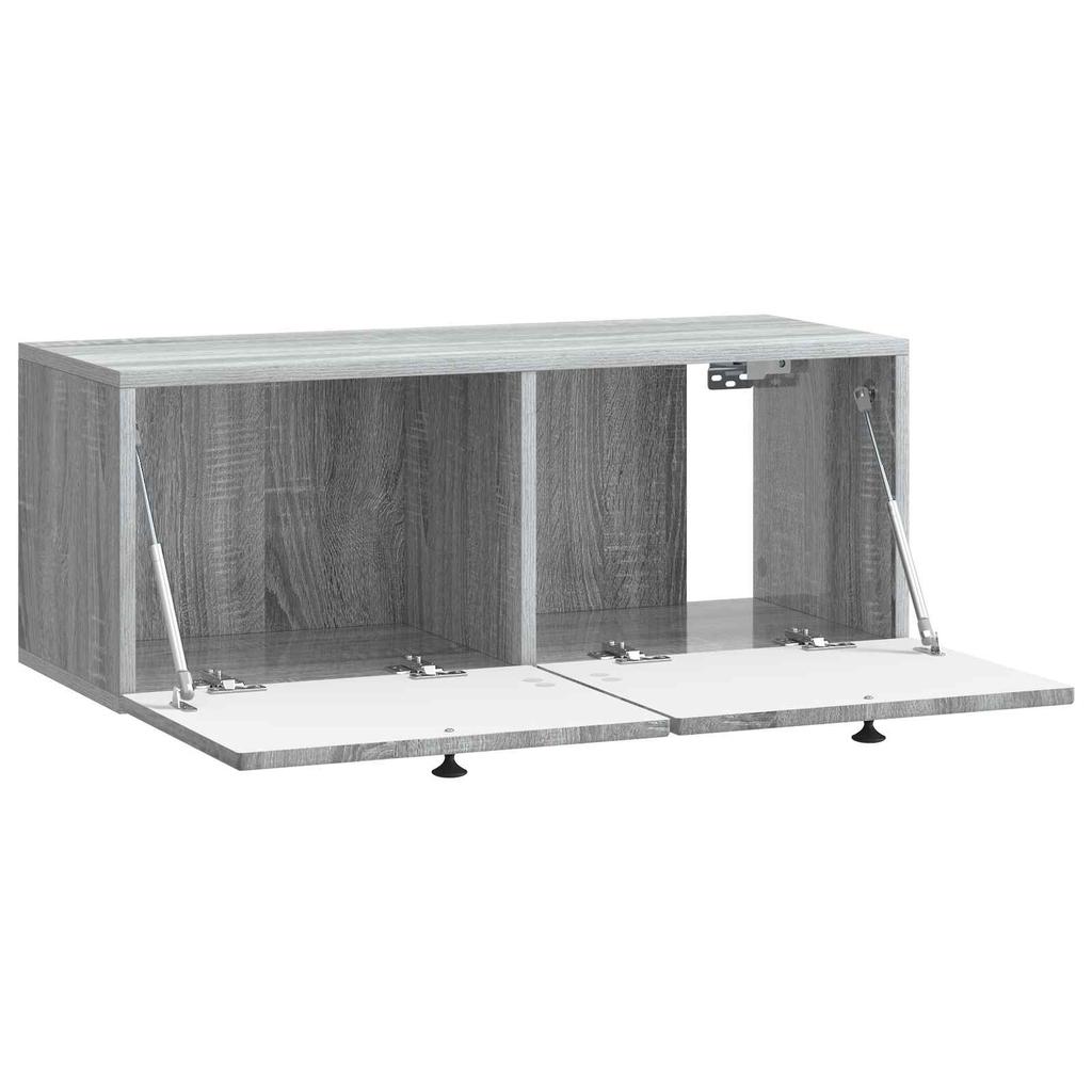 Wall Mounted TV Cabinet Grey Sonoma 78.5 X 31 X 30 Cm