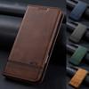 Funda de Cuero Magnética con Tapa para Teléfono Para iPhone 17 15 16 Pro Max Air 14 13 12 11 XR XS Max 7 8 Plus SE Ranura para Billetera Soporte para Tarjetas Cubierta