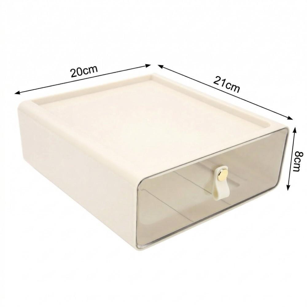 Transparent Material Drawer Storage Box Large Capacity Stackable Storage Bins  Home