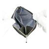 Inden-ya Coin Purse F-Coin Purse 05, Deer Leather, Black Base X Black Lacquer, Ring Pattern Small, 1005-01-177. Features Natural Deer Leather with