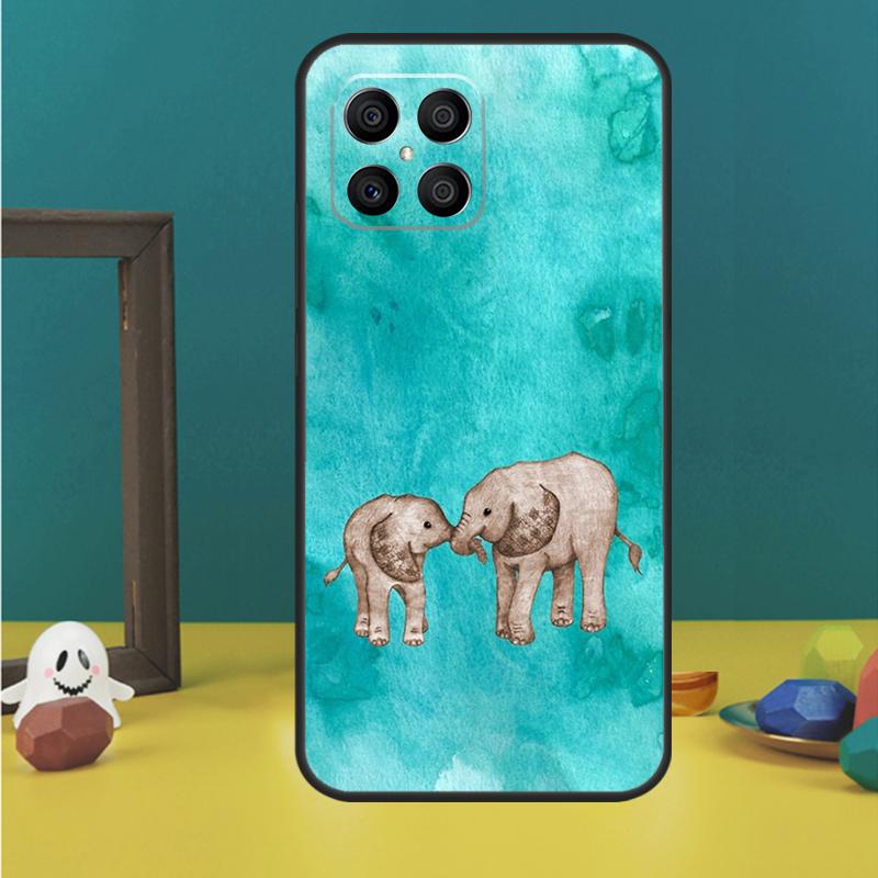 

Baby Elephant Case For Honor X9a X8a X8b X9b X9c X8 X9 50 70 90 Lite Honor 200 Lite Magic 7 5 6 Pro Cover Honor X9c