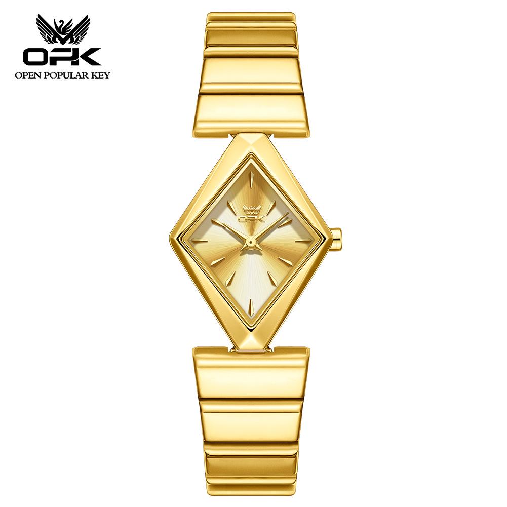 OPK Women's Waterproof Quartz Rhombus Fashion Watch