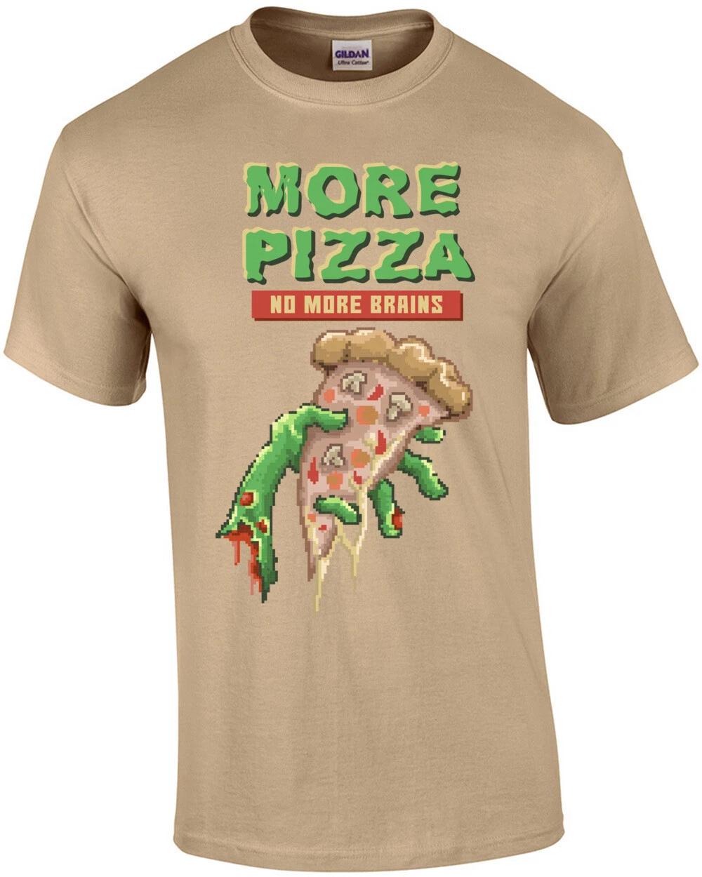 

More Pizza No More Brains Retro T-Shirt L