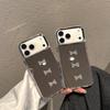 Mirror Finish Large Hole Phone Case for iPhone 17 Pro Max/15 Pro, 11/12/16 Pro with Bow Design