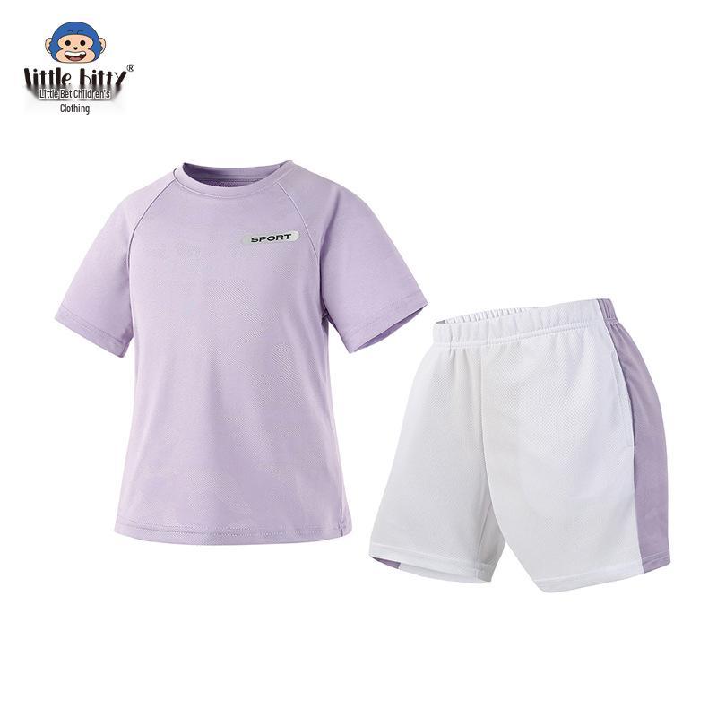 

Быстросохнущий летний спортивный комплект для девочек - Ткань с ледяным эффектом, Возраст 2-5 лет 5 Years