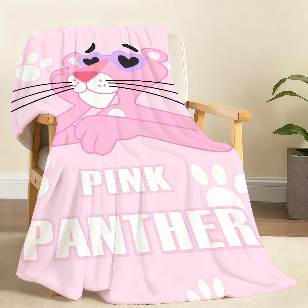 

Interesting Cartoon P PINK K P PANTHER S Cute Blanket Soft Throw Blanket Home Bedroom Bed Sofa Picnic Travel Office Blanket Gift 75x90cm