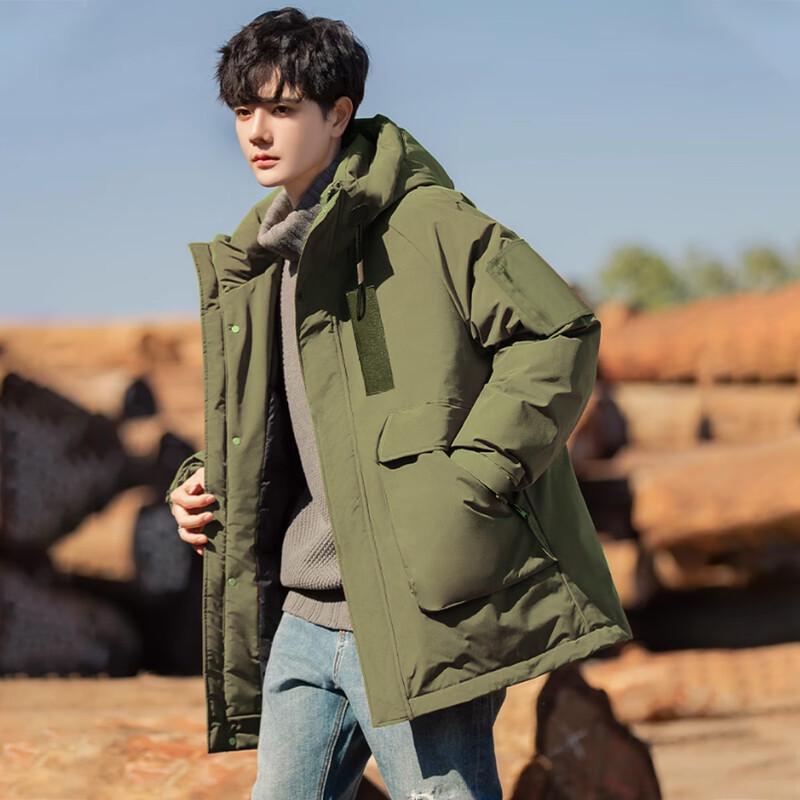 Xuezhongfei Men s Hooded Down Jacket 175/100A