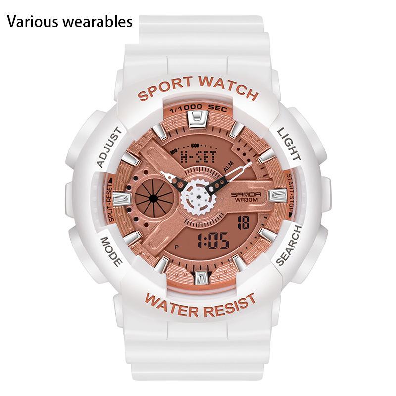 Modische Jugend Herren- und Damenuhren Outdoor Wasserdicht Leuchtend Multifunktionale Elektronische Uhr