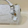 Cute flocking Miffy Rabbit mobile phone chain DIY girl heart bag card book pendant keychain mobile phone girlfriend gift