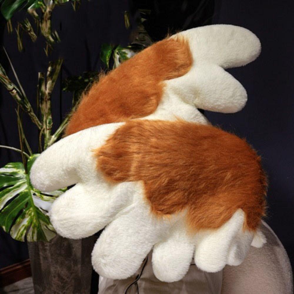 Role Play Girl Plush Animal Wings Furry Dress-Up Wings Costume  for Halloween Party