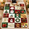 Christmas Theme Flannel Blanket, Warm Soft Throw Blanket, Xmas Holiday Home Gift