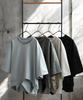antiqua Asymmetric Neck Dry One Size Gray Women's Top, 3/4 Sleeves, Touch, KYO-0027, 15,