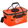 Foldable Live Fish Bucket With Ventilation Window Heavy Duty Rubber Fishing Water Container Anglers
