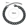 Fashion Stainless Steel Men Curb Cuban Chain Bracelet Women Bracelet On Hand For Couple Unisex Wrist Hand Jewelry Gift Party