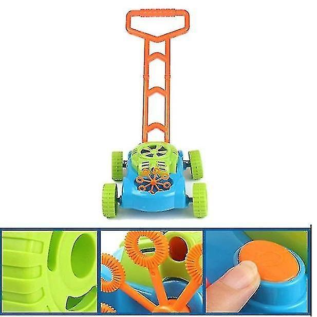 Bubble Lawn Mower Toy For Toddlers Electronic Bubble Mower For Kids Bubble Blower Machine Outdoor To