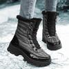 TUINANLE Cotton Shoes for Women Winter Boots Plush Warm Snow Boots Non-slip Thick Sole Female Mid-calf Bling Shoes