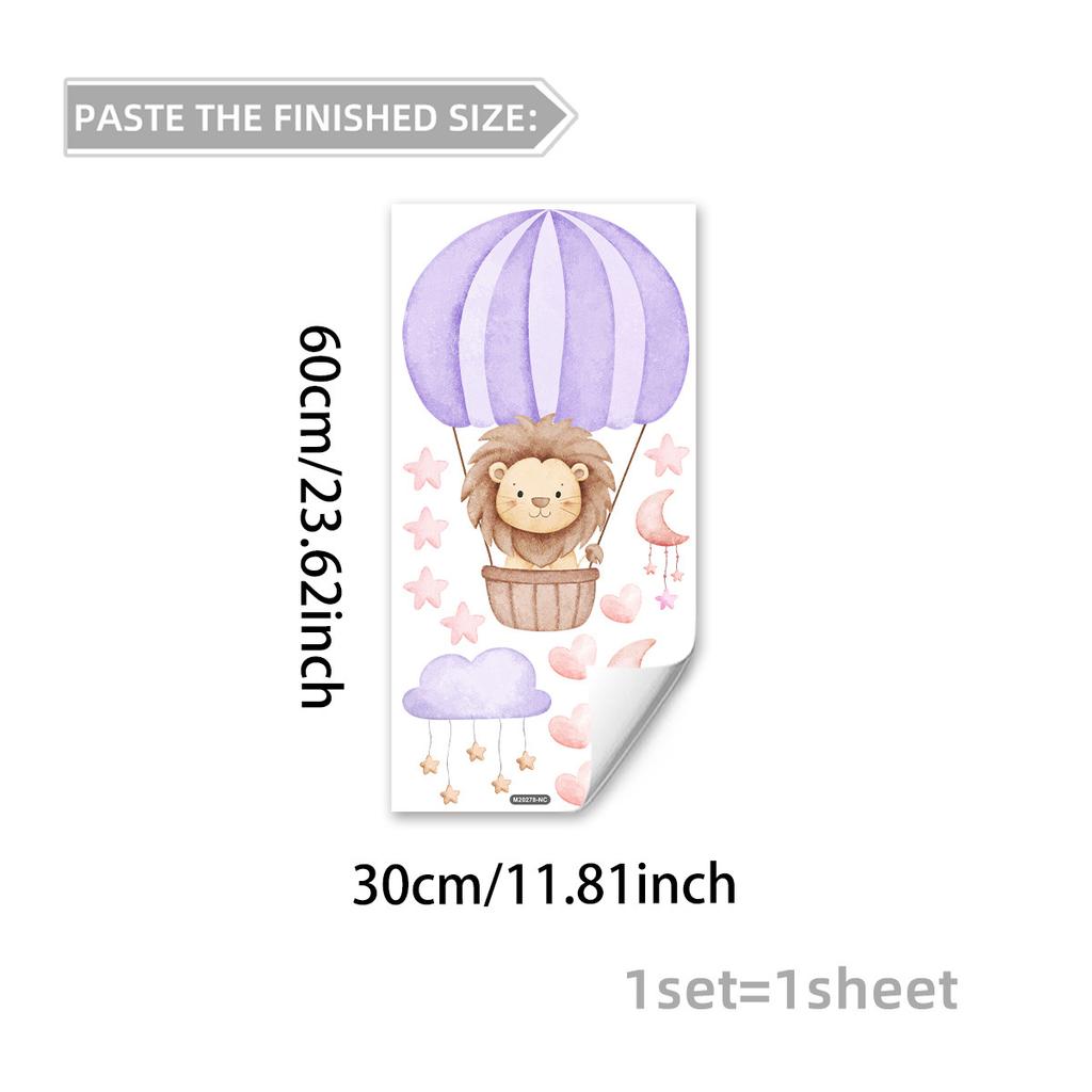 Tree Cartoon Animal Dinosaur Butterfly Wall Stickers, Living Room Bedroom Kids Room Decor, Self-Adhesive Wall Art