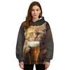 Women's Autumn and Winter 3D Printed Hooded Fashion Versatile Trend Breathable Casual Hoodies & Sweatshirts (women’s)