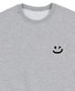 GRAVER [Unisex] Small Drawing Smile Sweatshirt_Gray