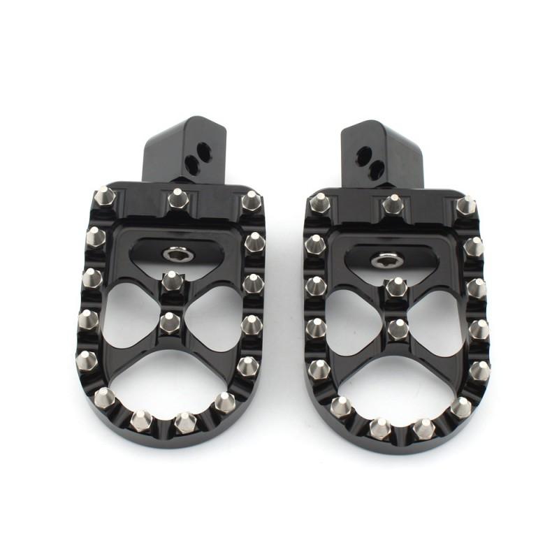Motorcycle Footpegs Footrests Yamaha VMAX 1200 1700 XJR1200 XJ1300 Aftermarket Front Rear Pegs Black
