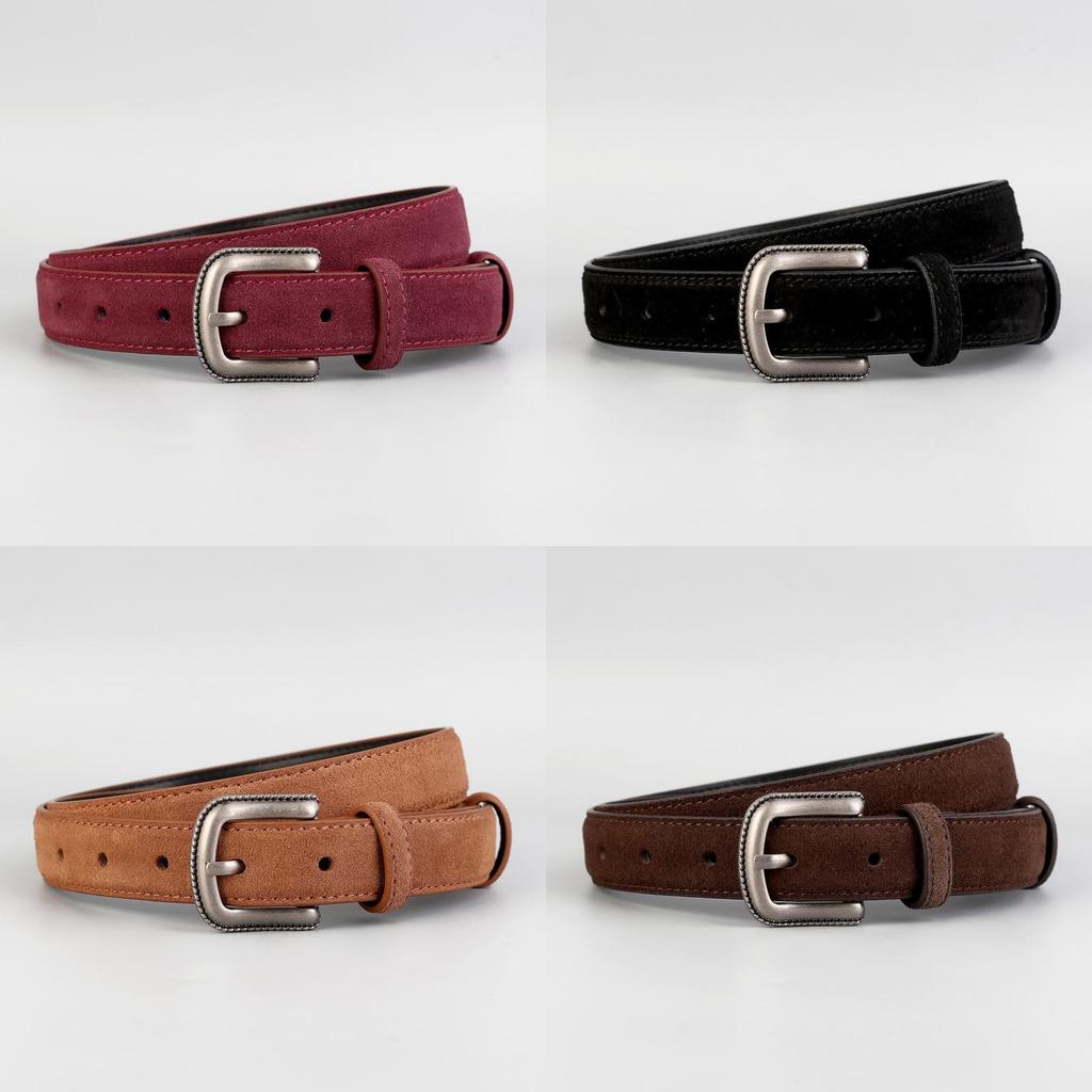 Leather Belt Women Cowhide Casual Dress Belt For Work And Daily Wear