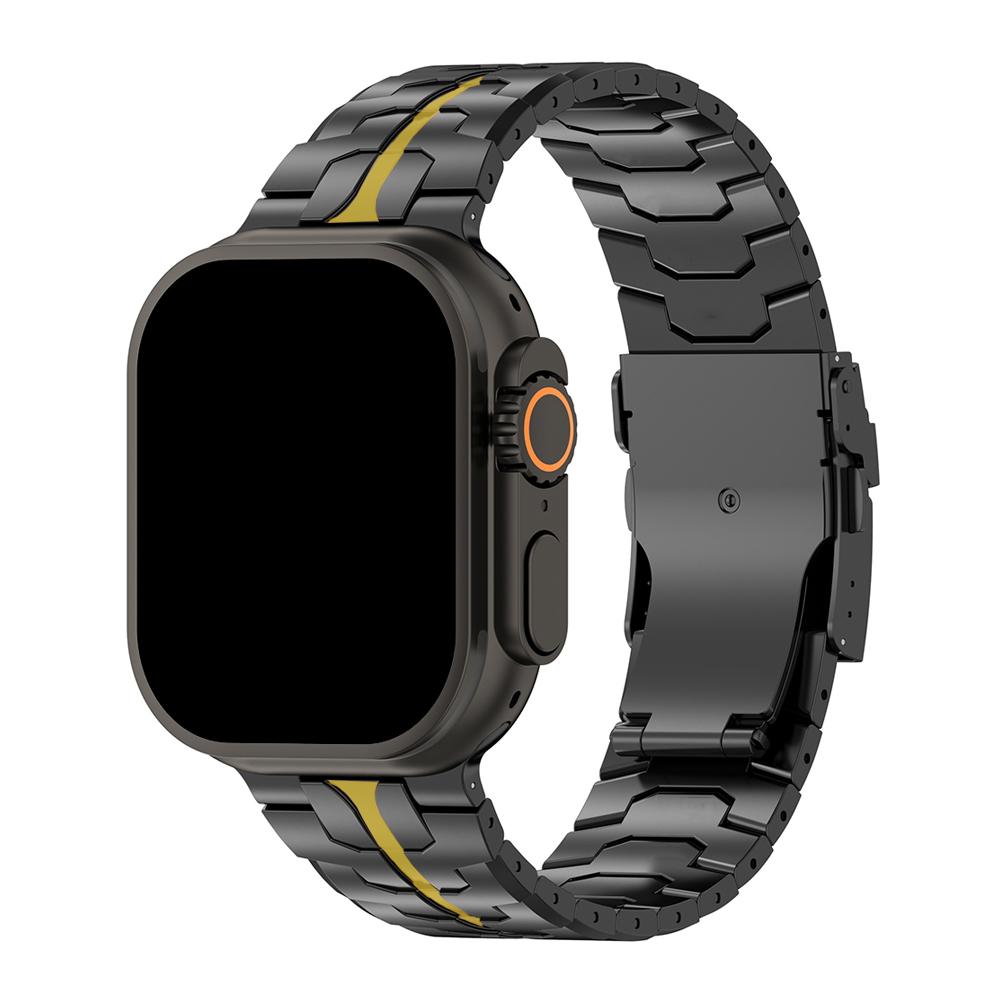 Титановый ремешок для Apple Watch Ultra 3 2 1 49 мм Серии 10 11 46 мм Браслет Мужской Металлический ремешок для Iwatch 9 8 7 6 5 4 SE3 44мм 45мм 44mm