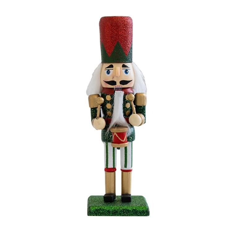 Artisanal Wood Nutcrackers Puppet 16cm Traditional Christmas Centerpieces Decorative King Soldier Figure Toy Ornament