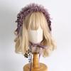 Original Multi-color Lamp Shadow Lolita Headband Small Ribbon Lace Bow Silk Satin Ballet Headband Hair Accessories for Women