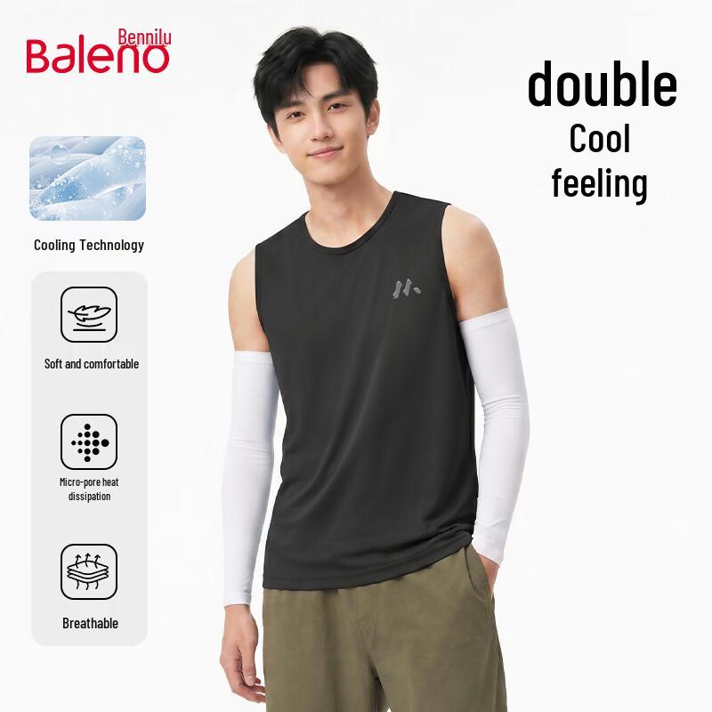 Baleno Men s Mesh Ice Silk Cool Feel Tank Top M