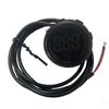 Waterproof Round DC Voltmeter LED Digital Display 4-100V Two-Wire Universal for Vehicle