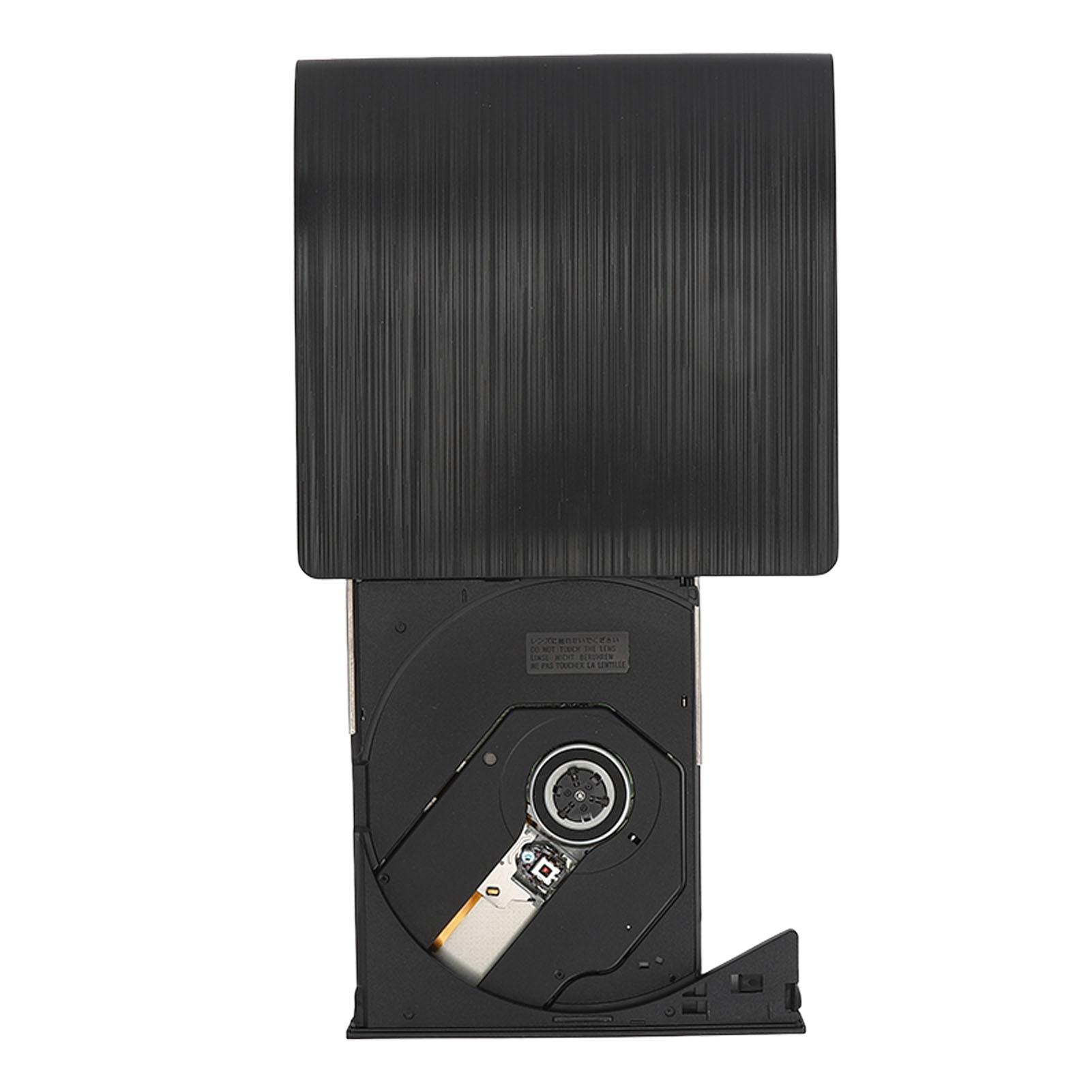 

Внешний DVD-привод USB 3.0 Slim DVD-привод Портативный DVD-ридер Внешний дисковод для ноутбука Черный