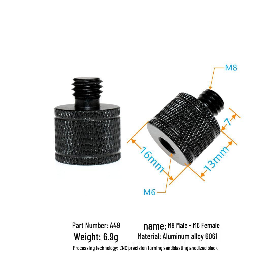 1/4 to 3/8 M4 M5 M6 M8 Screw Adapter for Tripod, Pan/Tilt Camera, Hot Shoe Mount & Light Stand