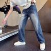 Autumn New Men's American Retro Jeans Straight Loose Pants Men's High Street Old Casual Pants Men