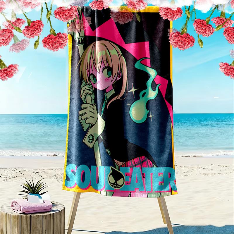 Ga-Rei: Zero 2D Flat Print Beach Towel, Large Soft Quick Dry Towel for Beach Camping SwimmingXSTJ0915494