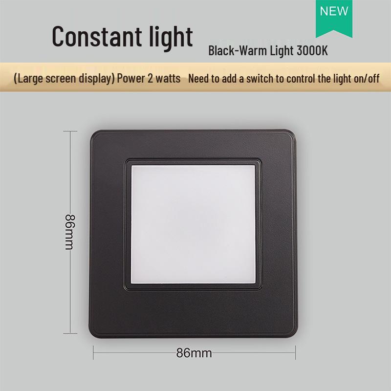 Adjustable 86 Type Recessed Radar Motion Sensor Stair and Aisle Light