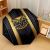 Wigan Warriors Print Auto 8?Ribs Folding Umbrella Wind Resistant Lightweight Automatic Umbrella For Daily Travel
