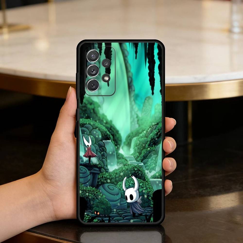 

Game H-Hollow Knight Phone Case For Samsung Galaxy A73,A72,A71,A70,A53,A52,A51,Soft Silicone Black Cover Samsung a12