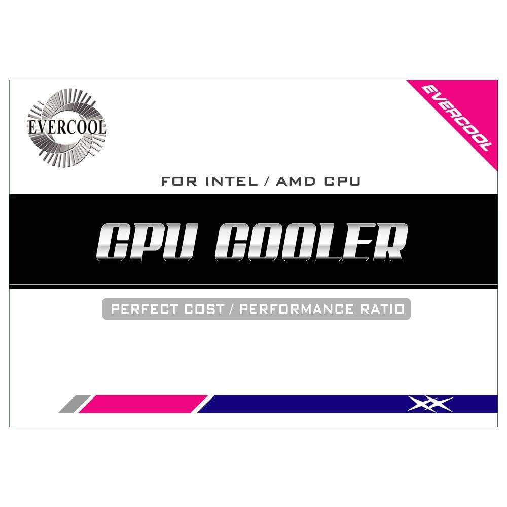 AINEX Push-Pin CPU Cooler for Intel LGA115x/1200 Low Profile Aluminum Heatsink 95mm PWM Fan NI01LP-9225SP