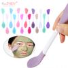 1PC Silicone Double Head Face Mask Brush Facial Exfoliate Blackhead Removal Cleanser Brush Mud Film Spatula Facial SkinCare Tool