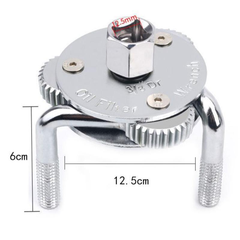Car Accessories Oil Filter Wrench 3 Jaws 2 Ways Repairing Tool Adjustable Spanner Remover Auto Tool