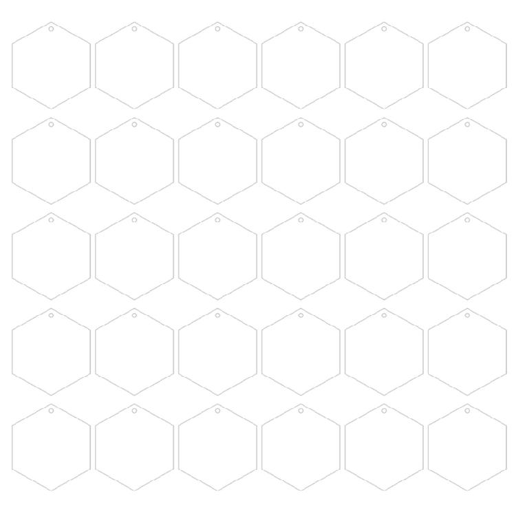 30 штук 2-дюймовых прозрачных виниловых заготовок для DIY-проектов и поделок, заготовки для брелоков