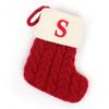 With Red Letter Knitting Stockings Yarn Hanging Ornament Christmas Socks  Xmas