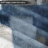 2PC Lumbar Decor Throw Pillow Covers Blue and Grey Cushions Rectangle Design Abstract Art Painting Style Modern Contemporary Home Decorative Cushion