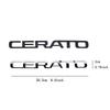 3D ABS SORENTO CERATO Letter Badge Car Tail Emblem Trunk Decoration Sticker for Kia Sportage Rio Soul Optima Ceed Forte Picanto