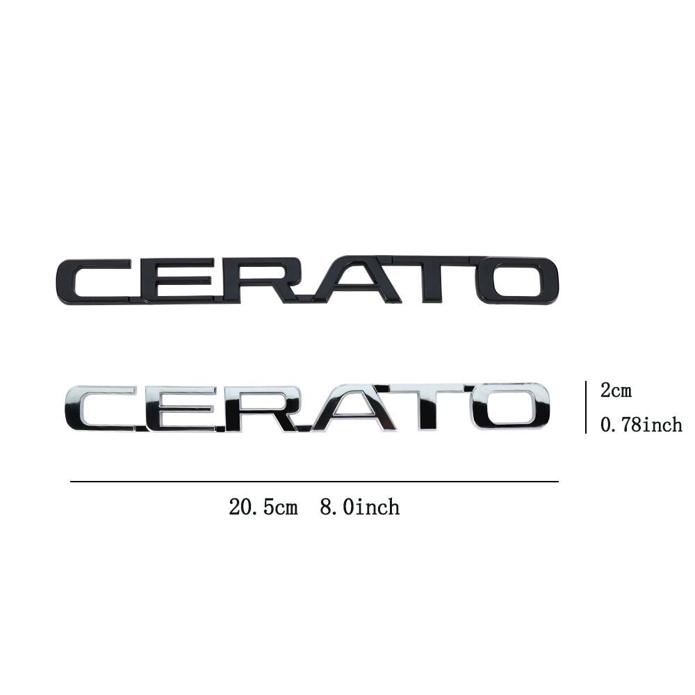 3D ABS SORENTO CERATO Letter Badge Car Tail Emblem Trunk Decoration Sticker for Kia Sportage Rio Soul Optima Ceed Forte Picanto