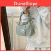 Chic Canvas Hobo Bag For Women 2023 Autumn New Black Green Pink Fashion Streetwear