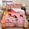 Vibrant Rhythm Huntrix Bedding (1 * duvet cover + 2 * pillowcase, without core) 2D Flat Christmas birthday gift Soft and comfortable Bedding set