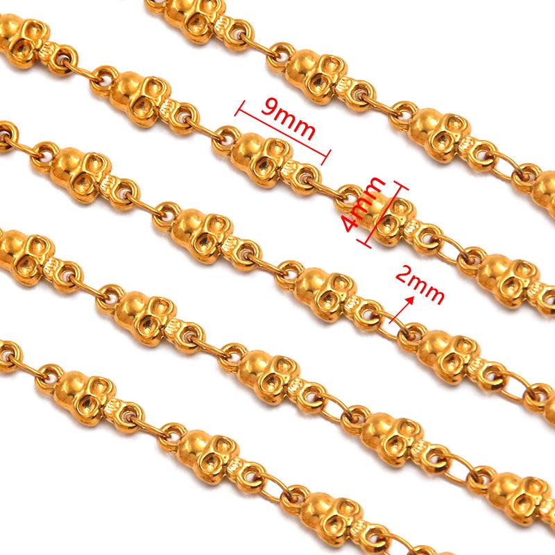 18K Gold Plated Stainless Steel Heart, Butterfly, Four-Leaf Clover, Shell Chain Bracelet/Necklace, 50cm.