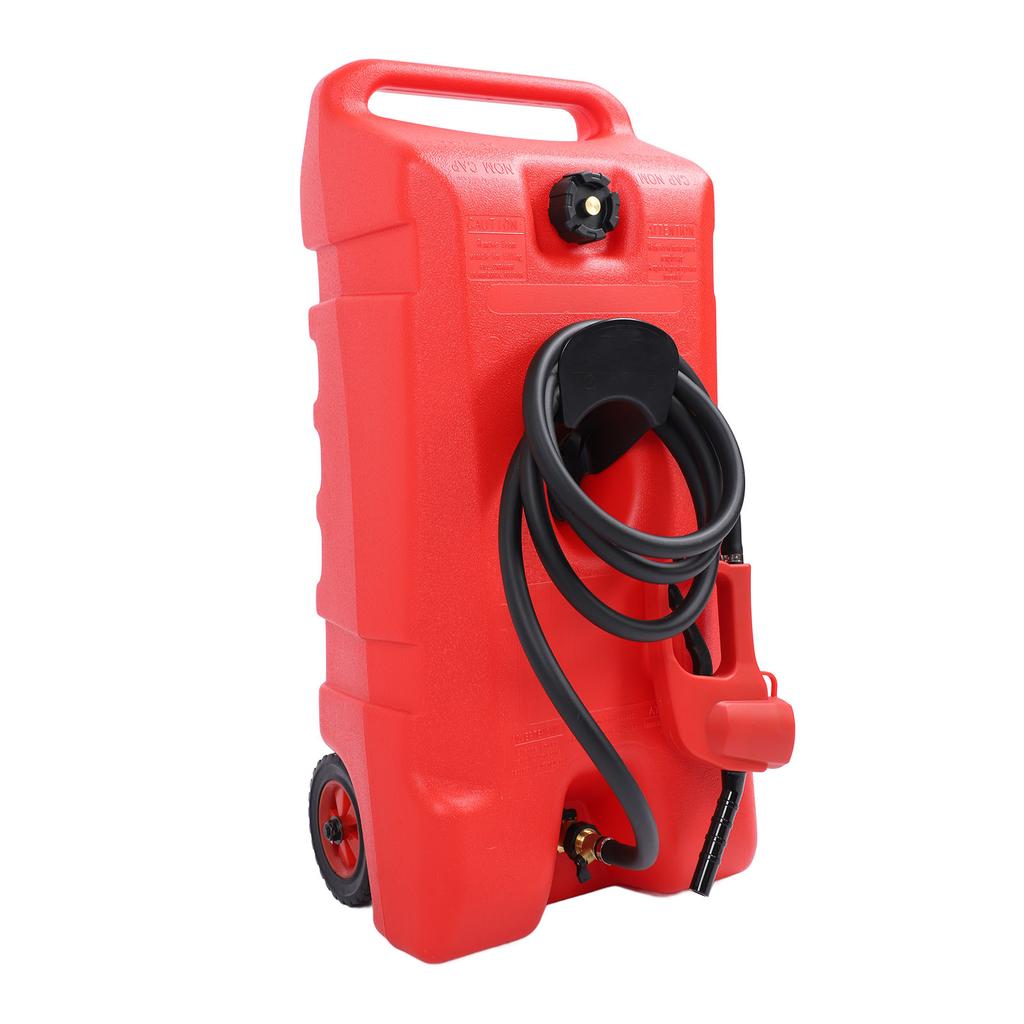Fuel Oil Storage Tank 14 Gallons Shockproof Portable Gas Fuel Tank Container for ATVs Snowmobiles Boats Jets Skis